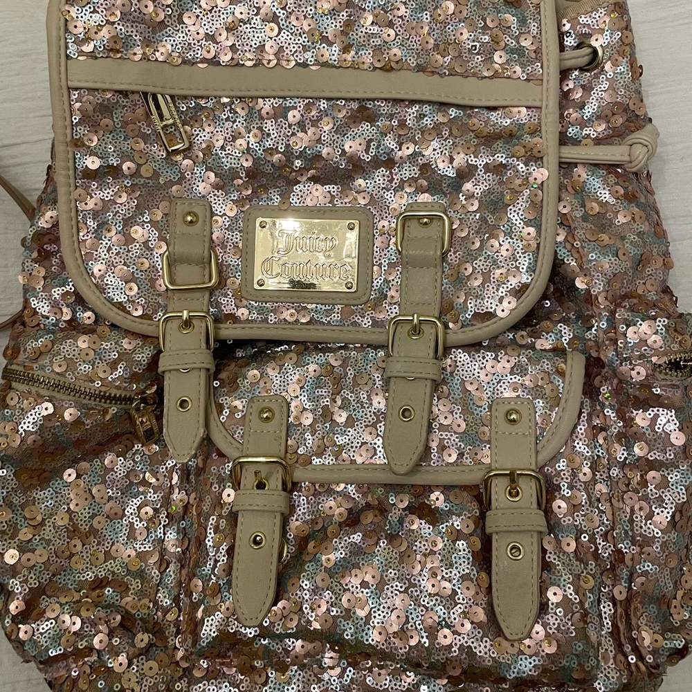 Juicy Couture sequin backpack